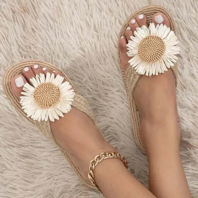 Women's Hemp Slide Slippers – Lightweight Summer Home Shoes