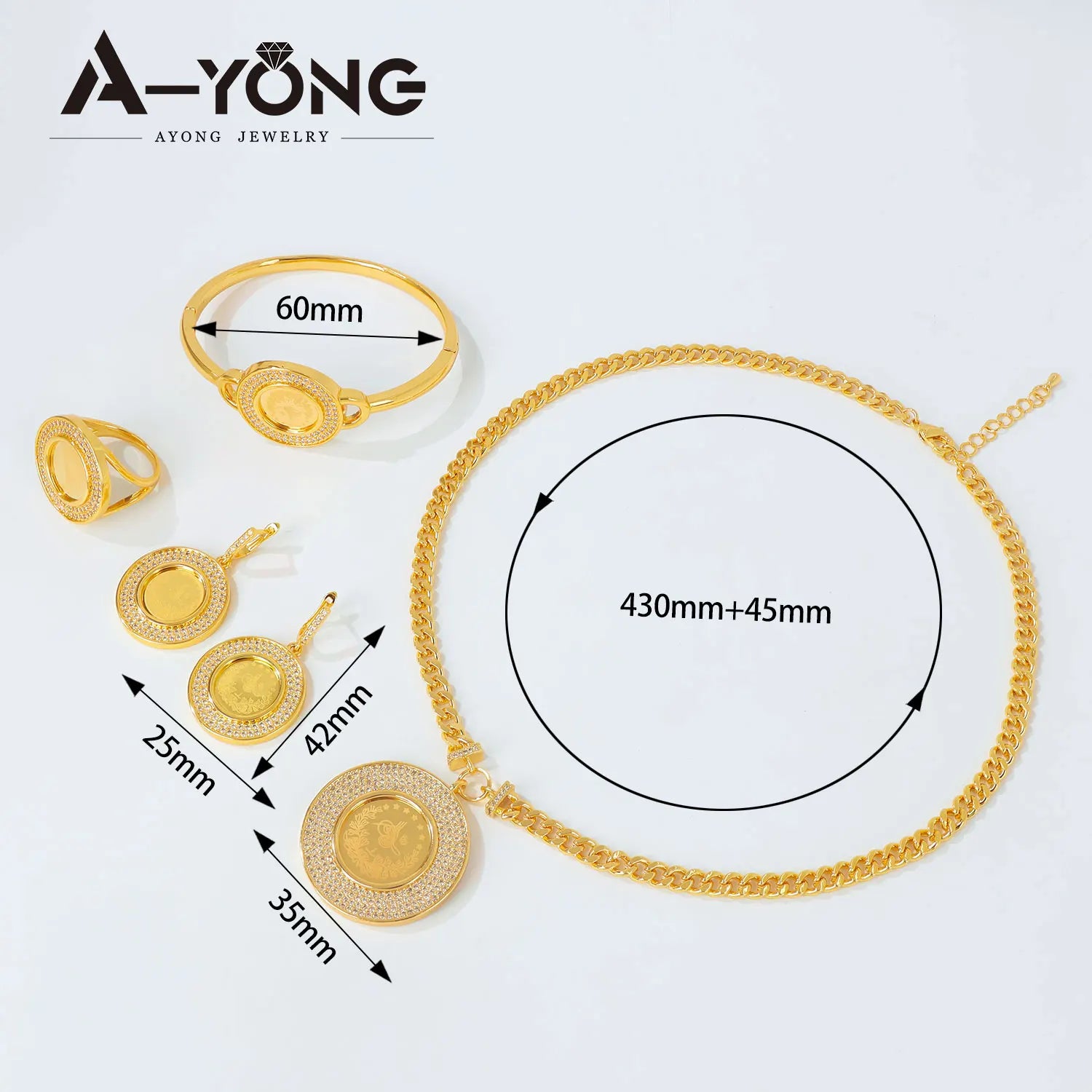 Turkish Coins Gold Jewellery Set