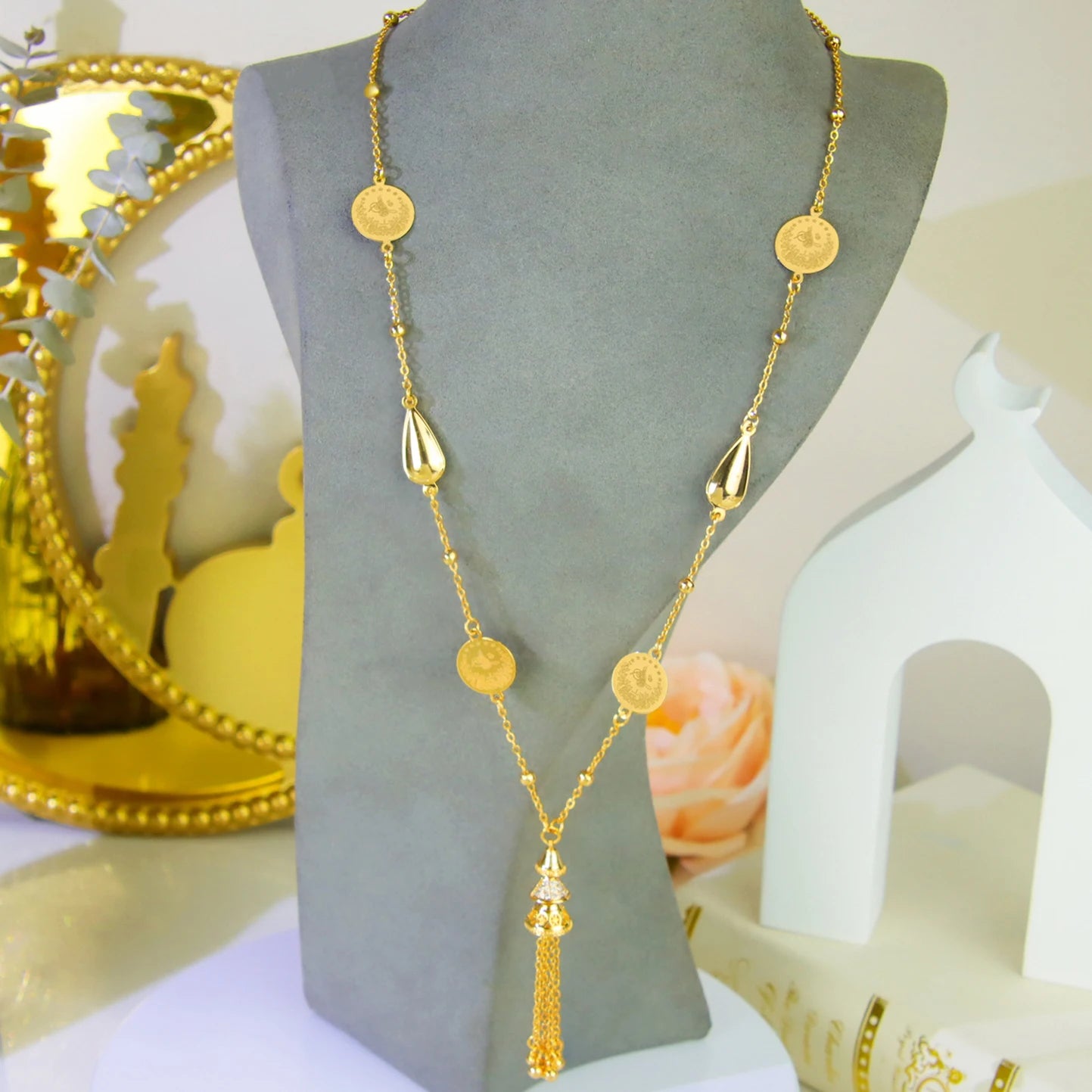Ottoman Gold Coins Bridal Necklace
