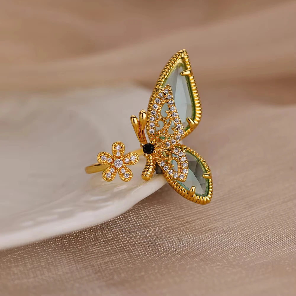 Vintage Blue Zircon Ring