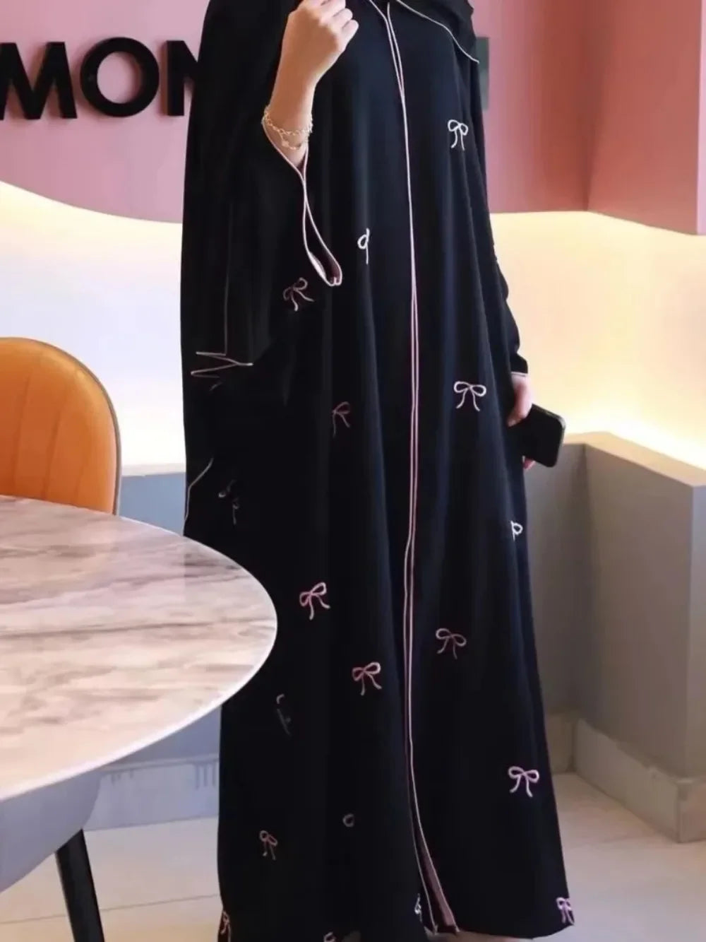 Long Sleeve Prayer Abaya Maxi Dress