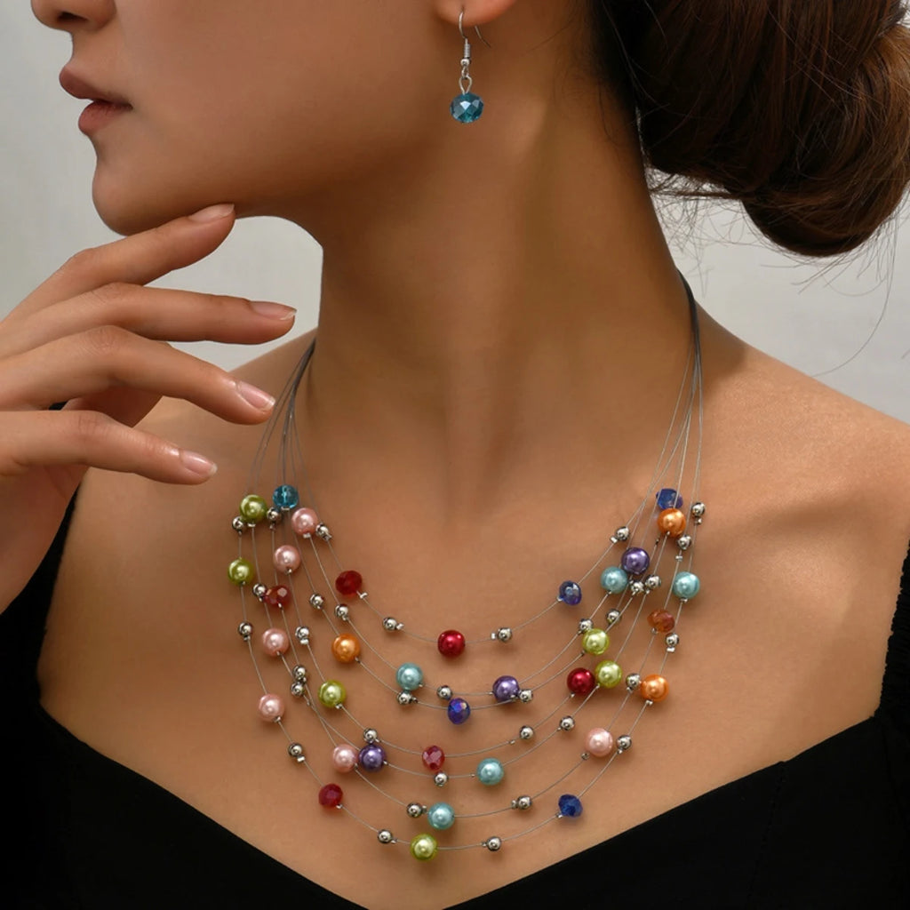 Veloura Colorful Beaded Jewelry Set