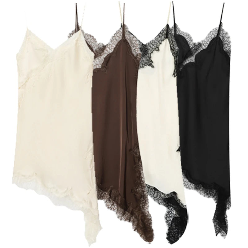 Luna Asymmetric Slip Dress