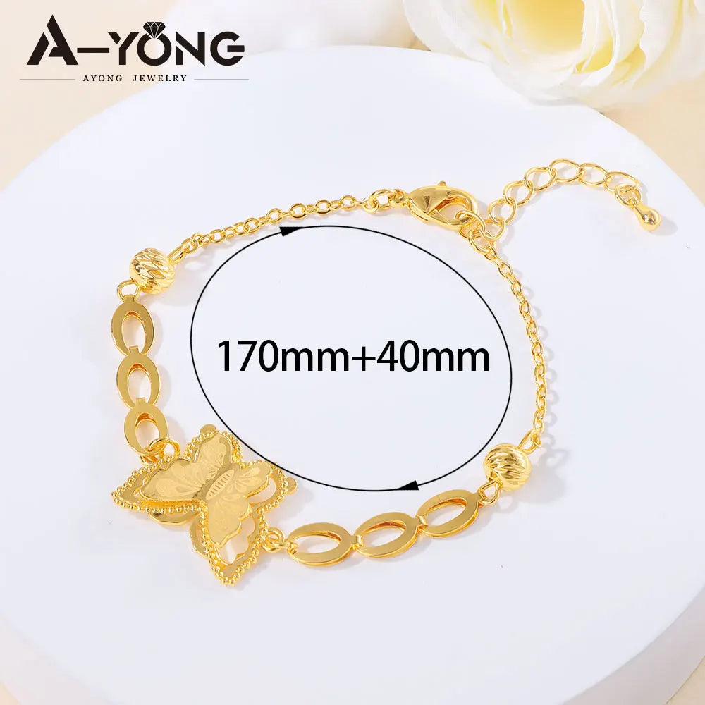 Golden Butterfly Tassel Bracelet