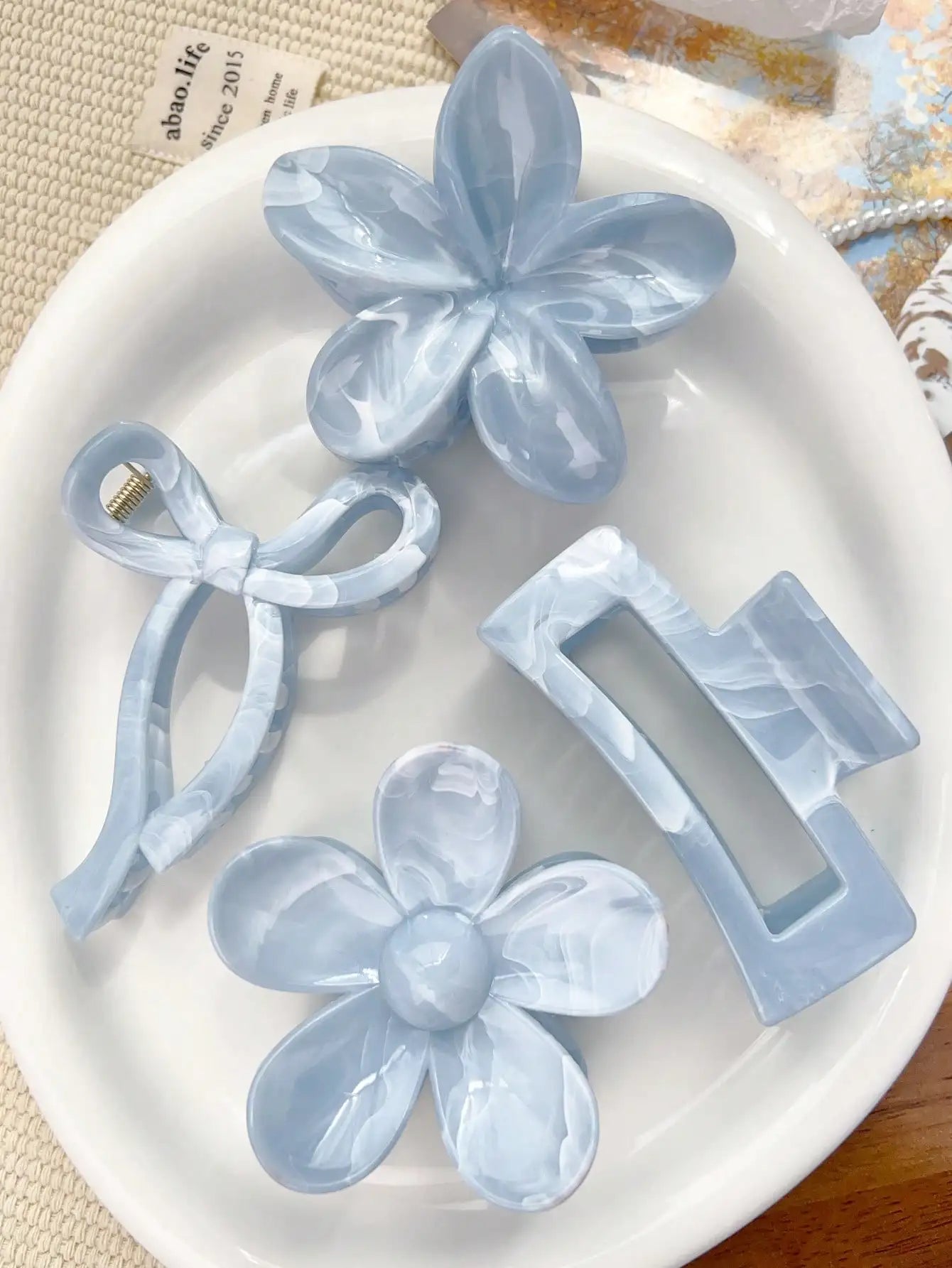 4Pcs Elegant Hair Claw Clip Set