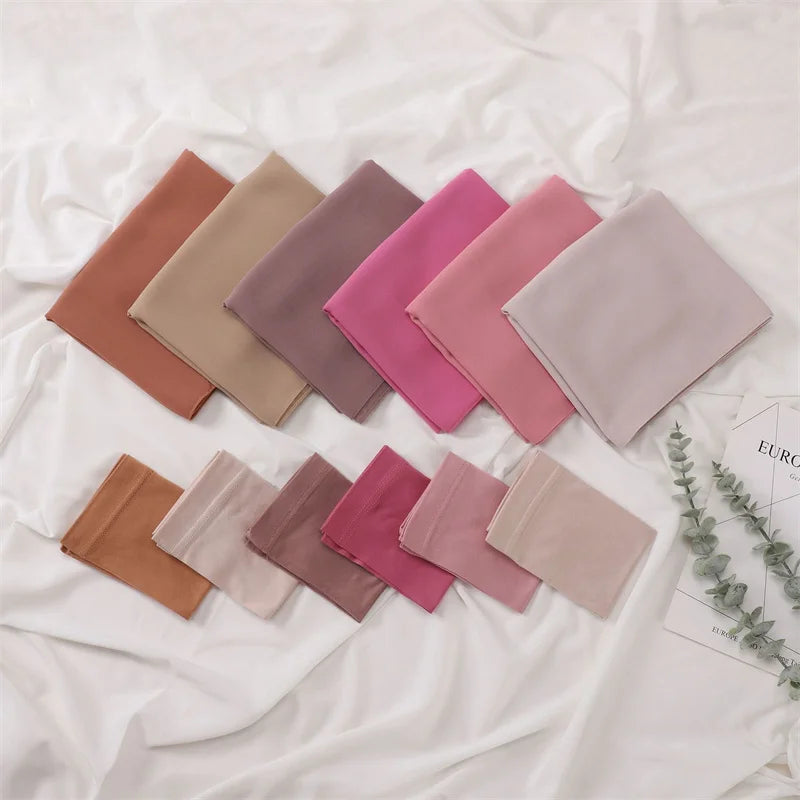 2-Piece Instant Chiffon Hijab Set with Undercap