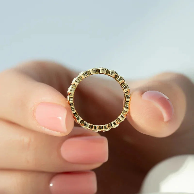 Golden Radiance Zircon Ring