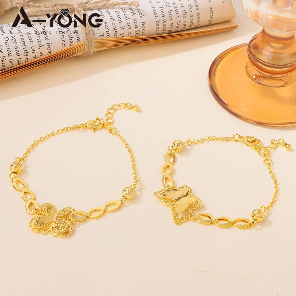 Golden Butterfly Tassel Bracelet