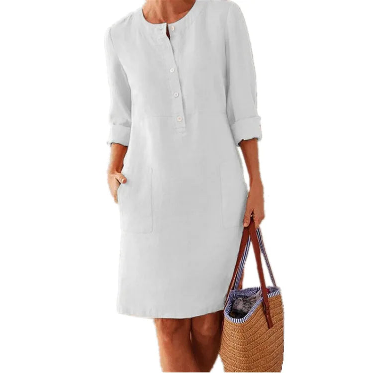 Linen Breeze Tunic Dress