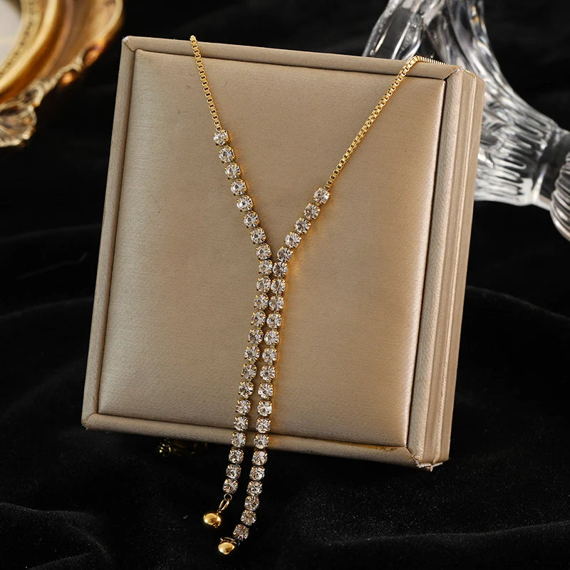 Gold Hollow Ball Beads Pendant Choker Necklace