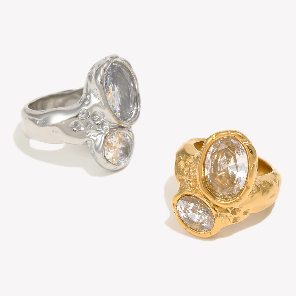 Modern Twist Stainless Steel Ring