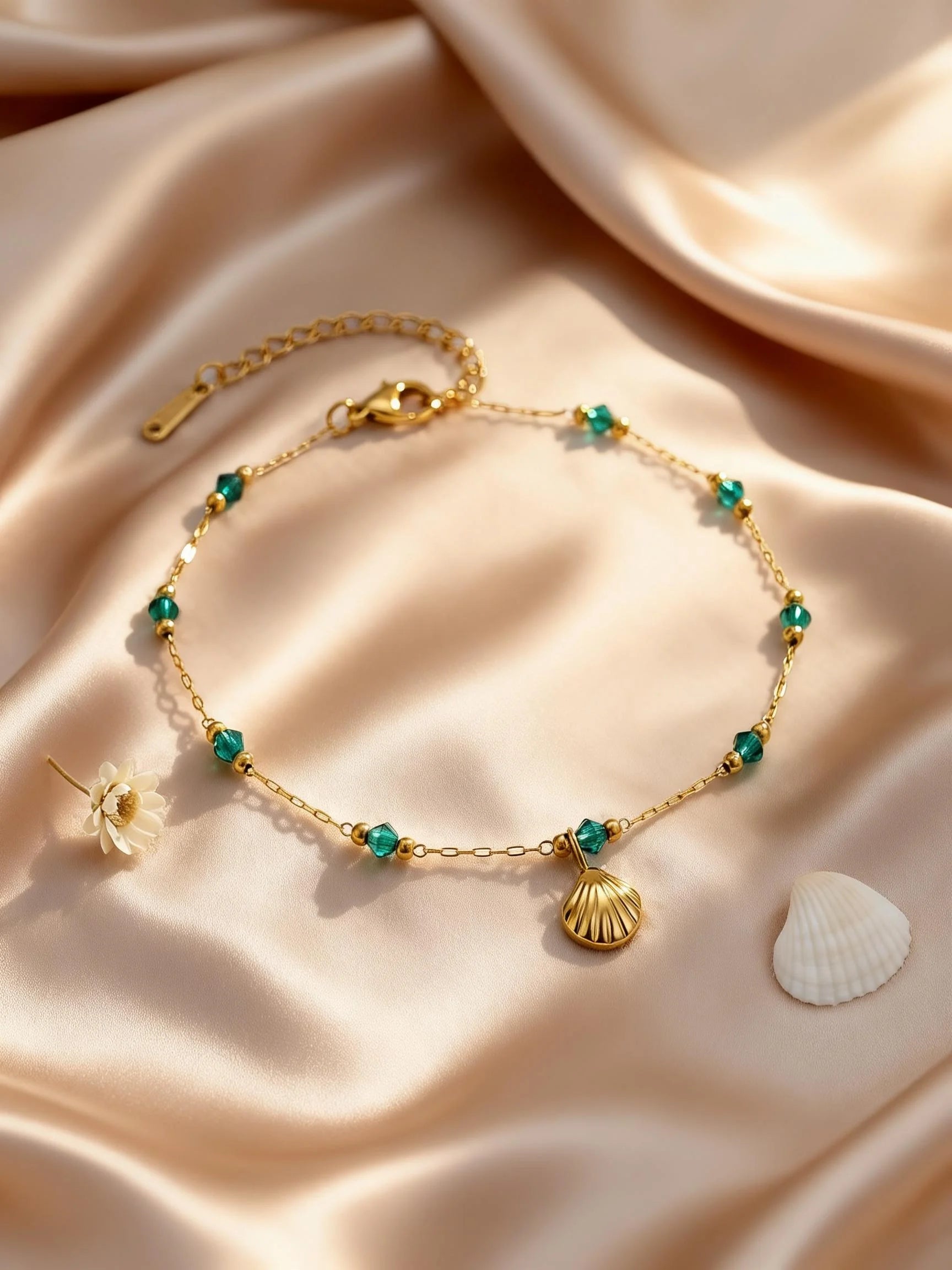 Boho Seashell Anklet