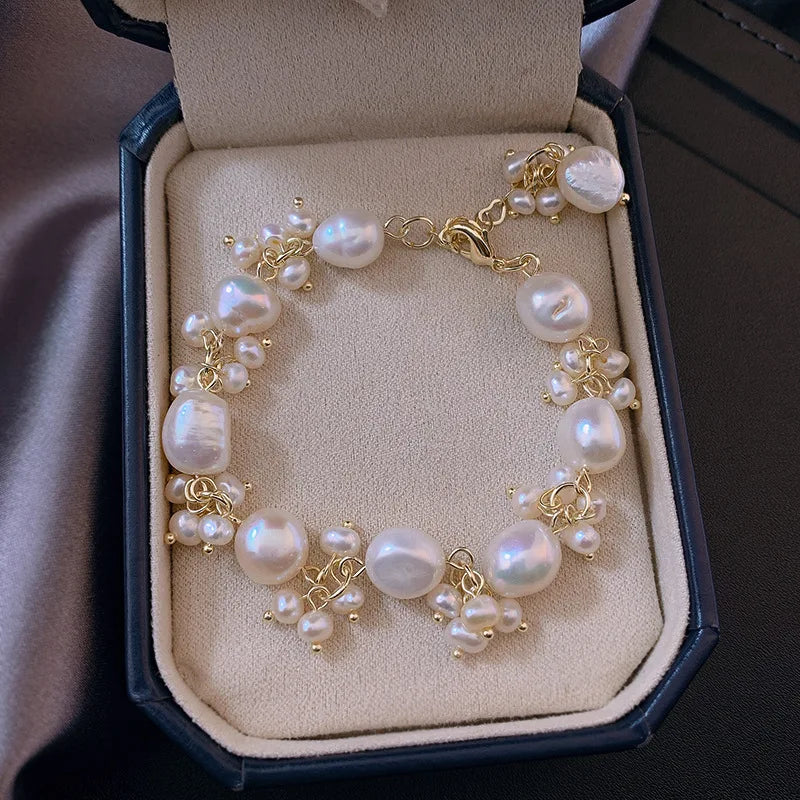 Baroque Pearl Gold Bracelet