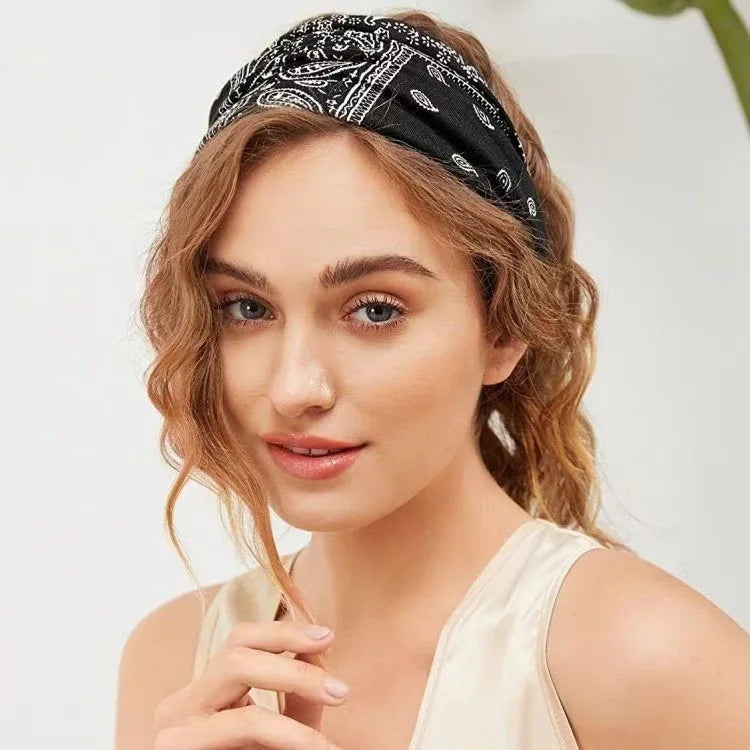 Bohemian Print Wide Headband