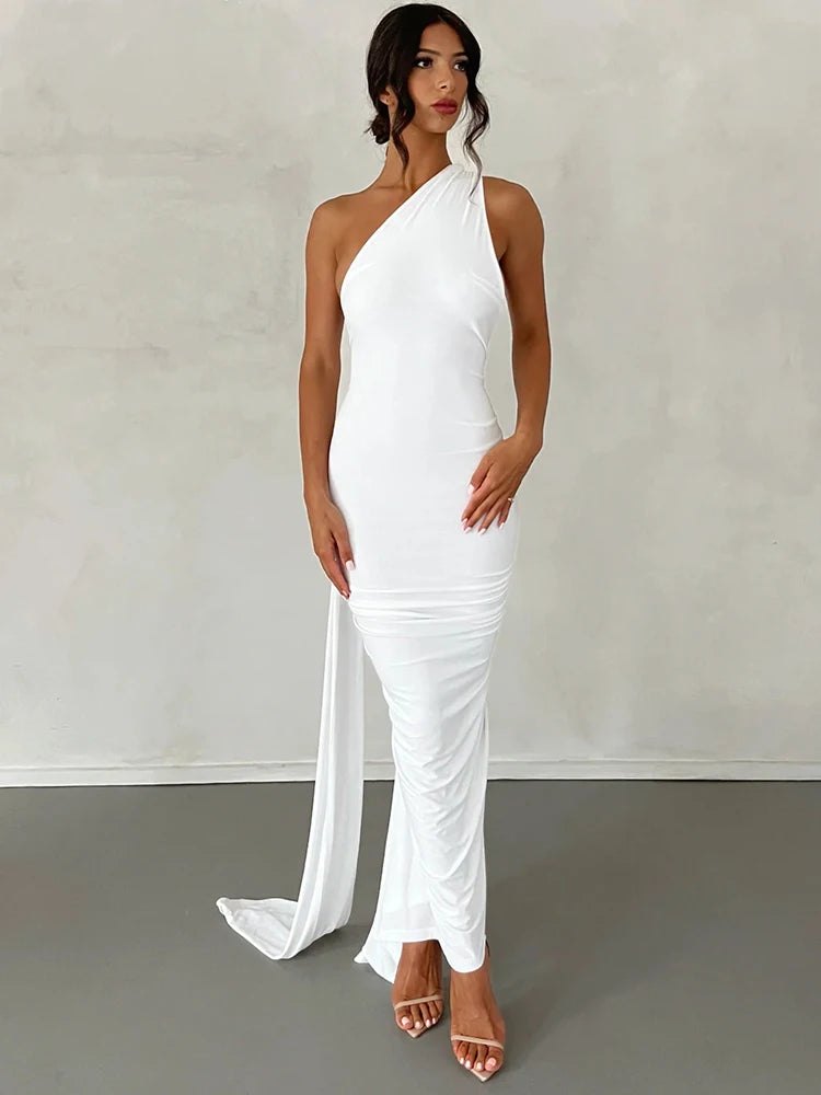 Aurora One-Shoulder Maxi Dress