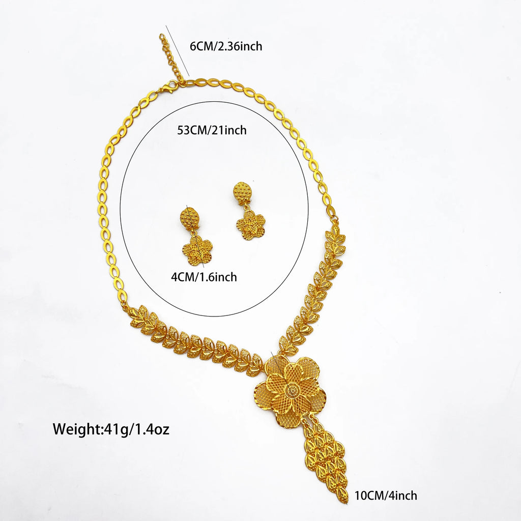 Dubai Luxe Tassel Necklace Set