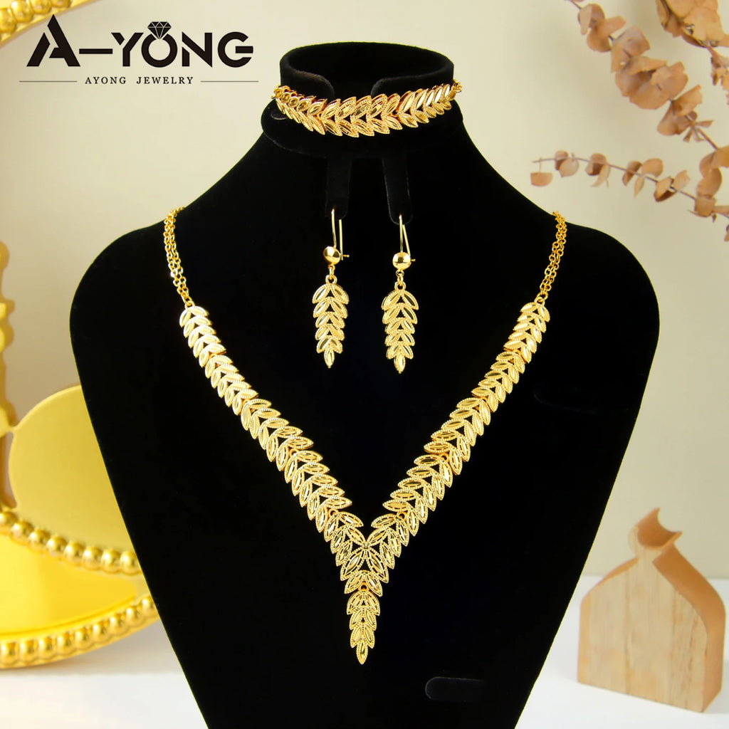 Dubai Royale Gold Jewelry Set