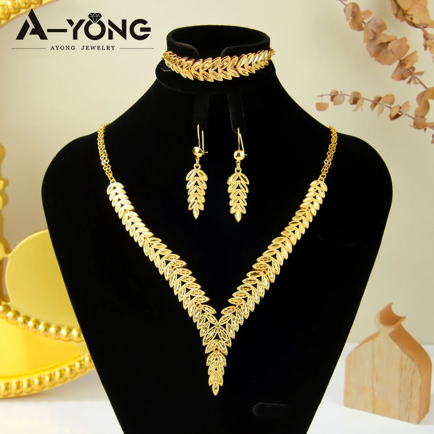 Dubai Royale Gold Jewelry Set