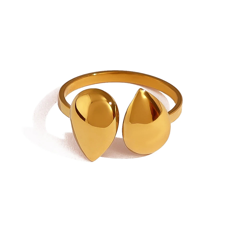 Chunky Glossy 18K Gold Plated Ring