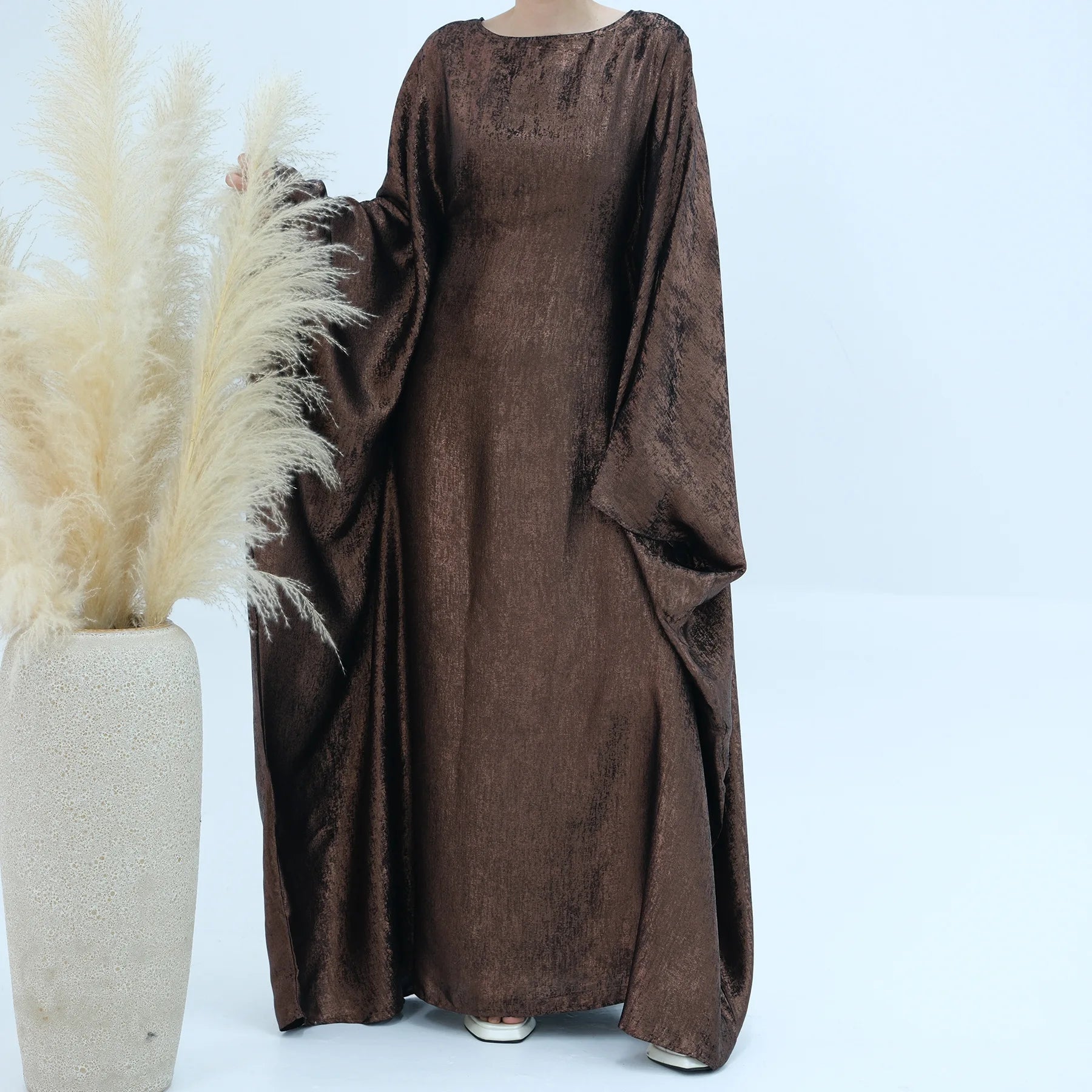 Butterfly Batwing Shiny Kaftan Abaya