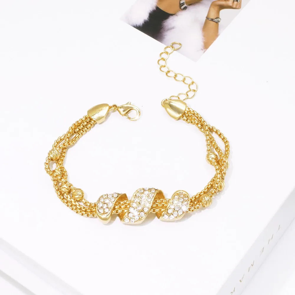 Dubai Gold Tassel Jewellery Set