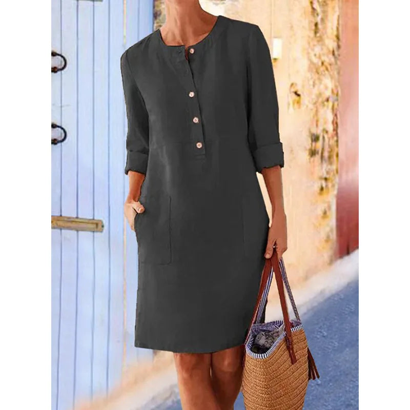 Linen Breeze Tunic Dress