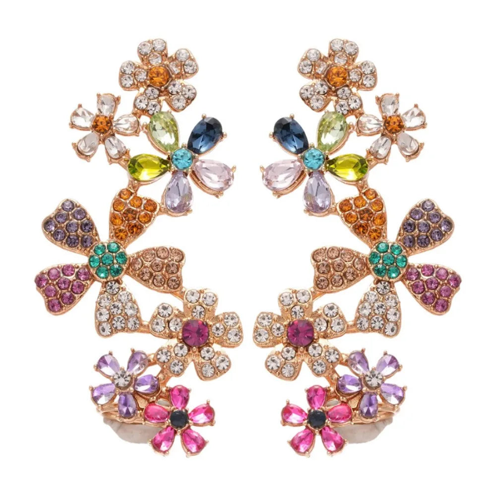 Colourful Flower Stud Earrings
