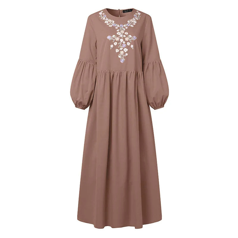 Veloura Elegant Embroidered Abaya Dress