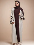 Floral Cuff Embroidery Abaya