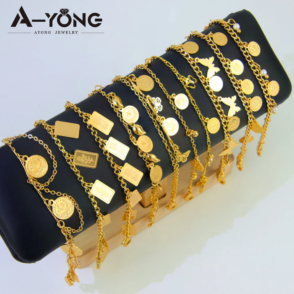 Dubai Gold Plated Ankle Bracelet