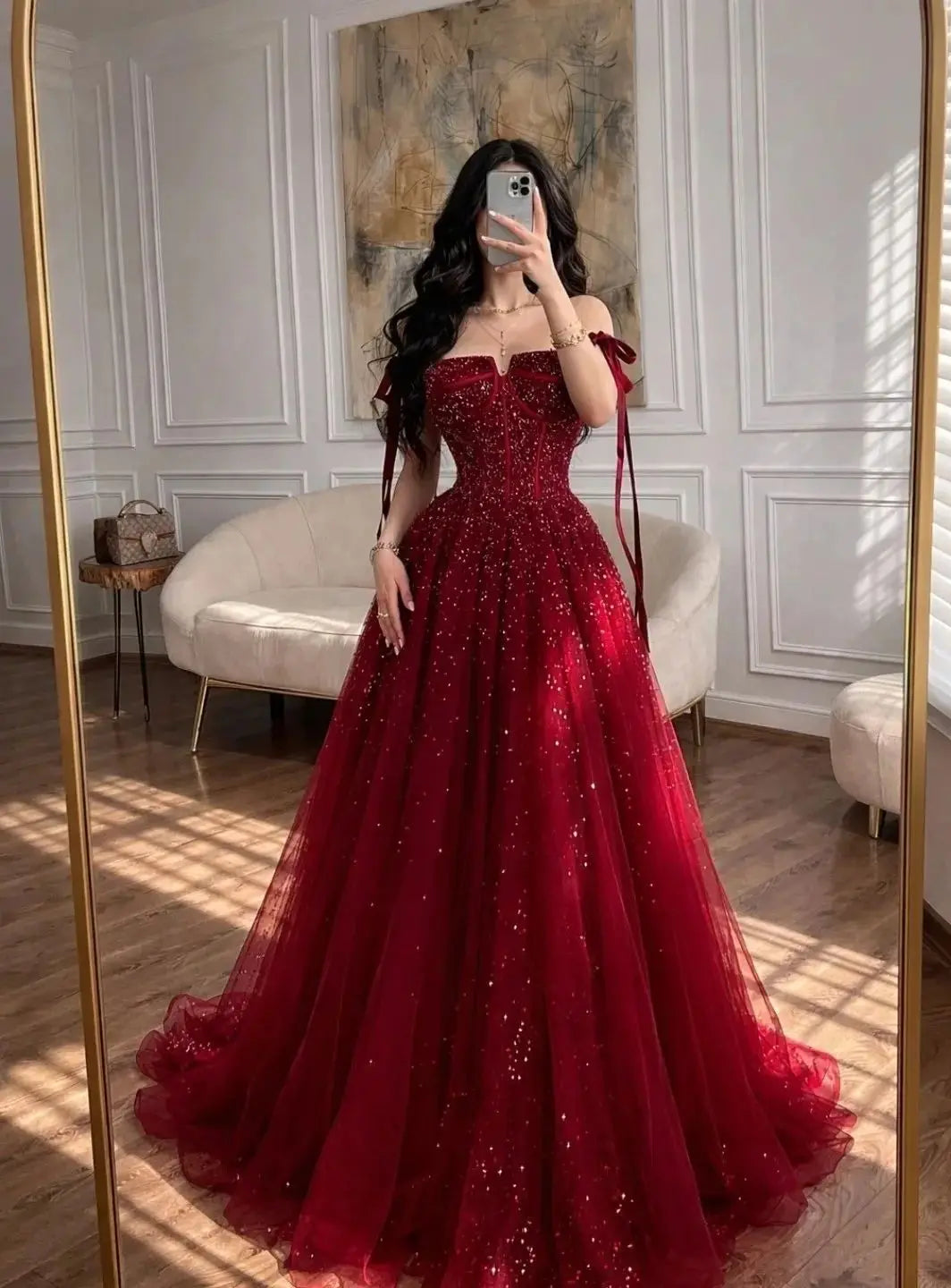 Celeste Strapless Tulle Gown