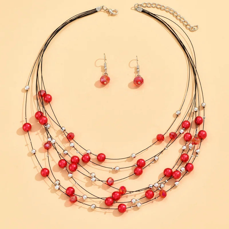 Veloura Colorful Beaded Jewelry Set