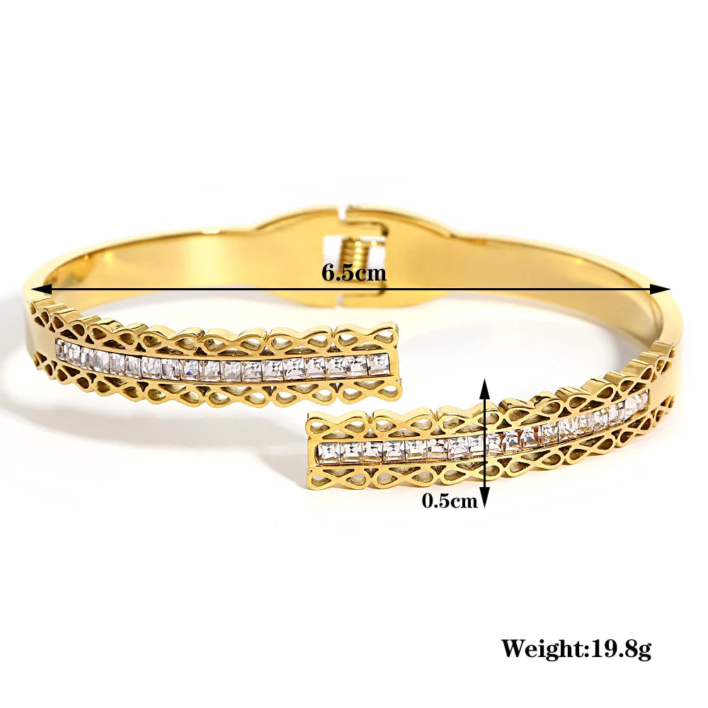 Luxe Glow Zircon Cuff