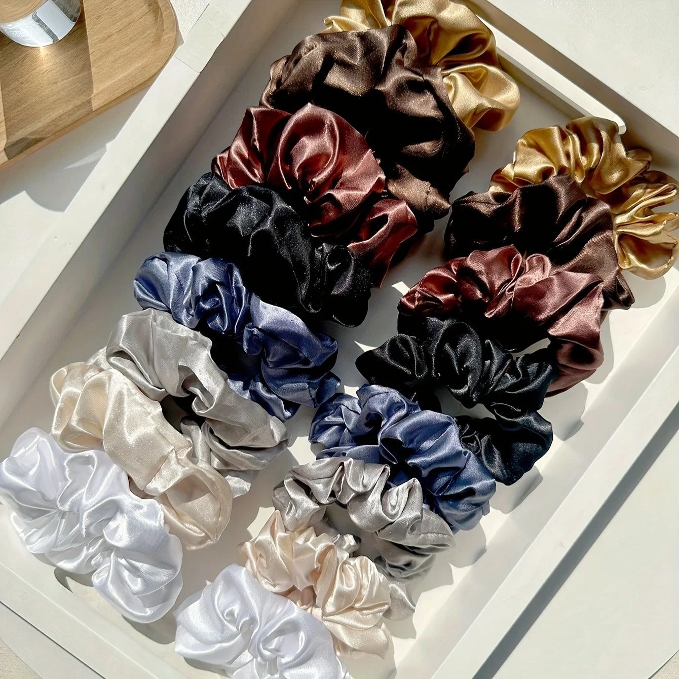 16-piece set Silky Satin Scrunchie Set