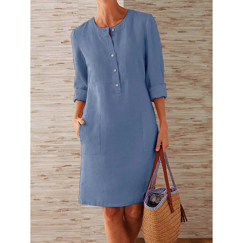 Linen Breeze Tunic Dress