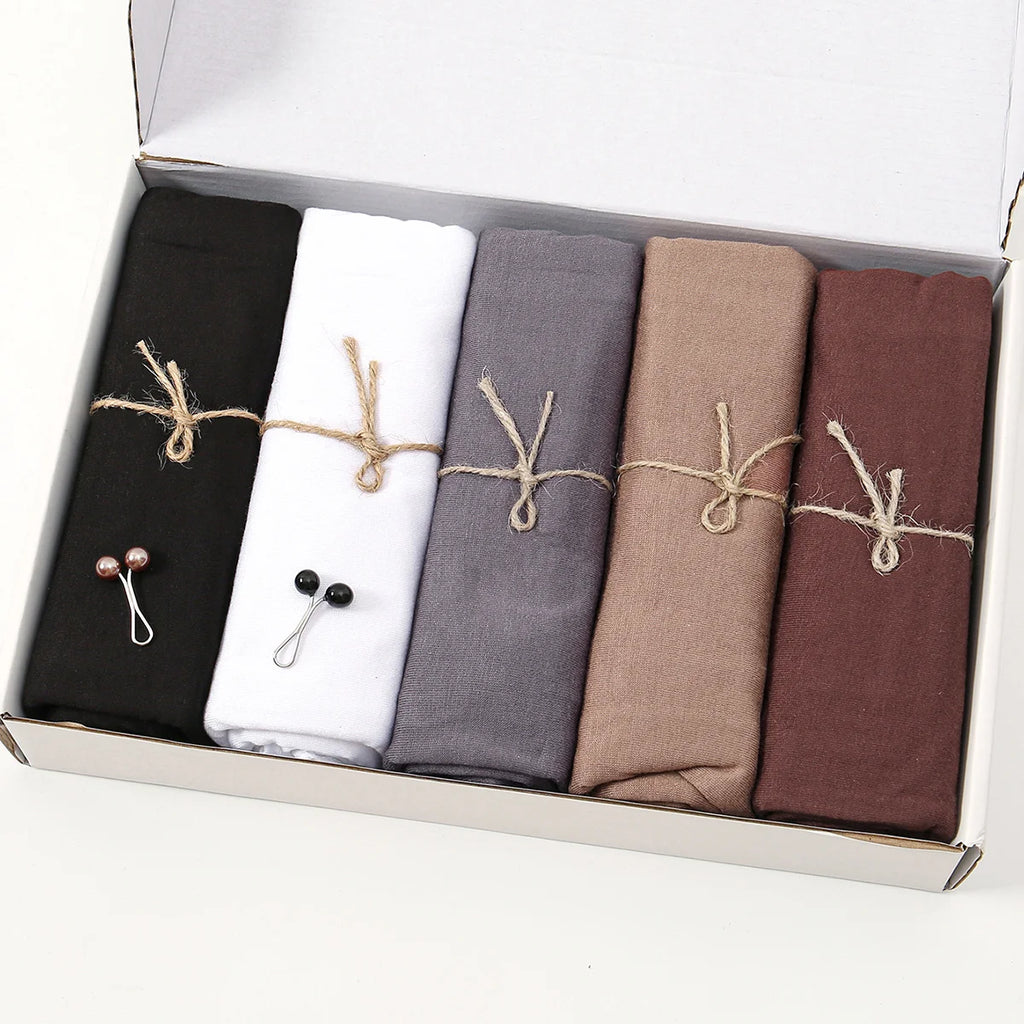 Veloura 5-Piece Jersey Hijab Set