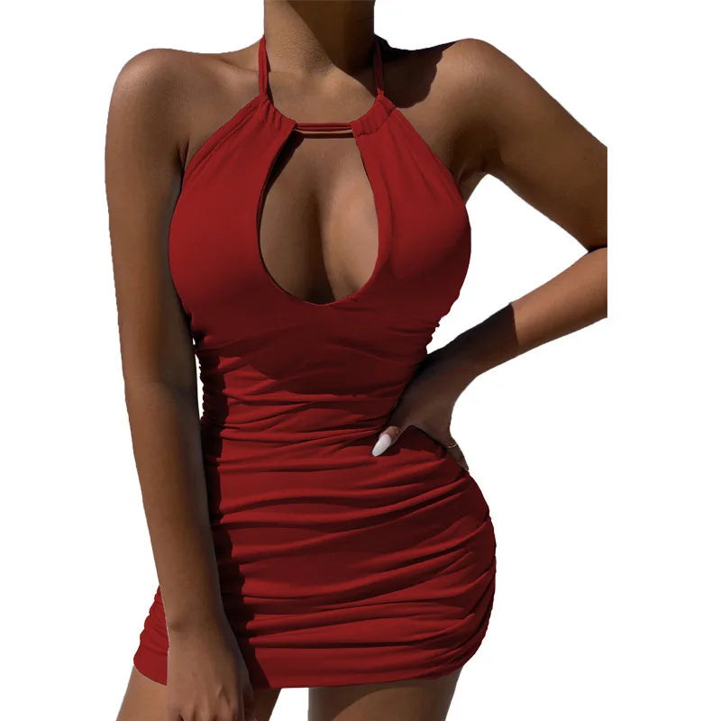 Summer Glow Halter Dress