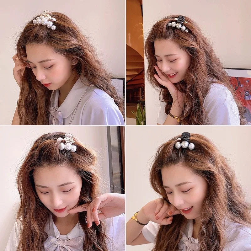 Korean Pearl Acrylic Shark Clip