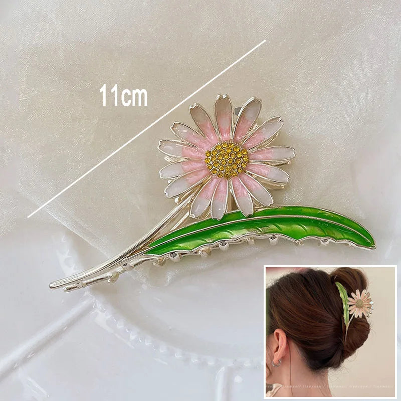 Flower Durian Shark Clip Hair Claw