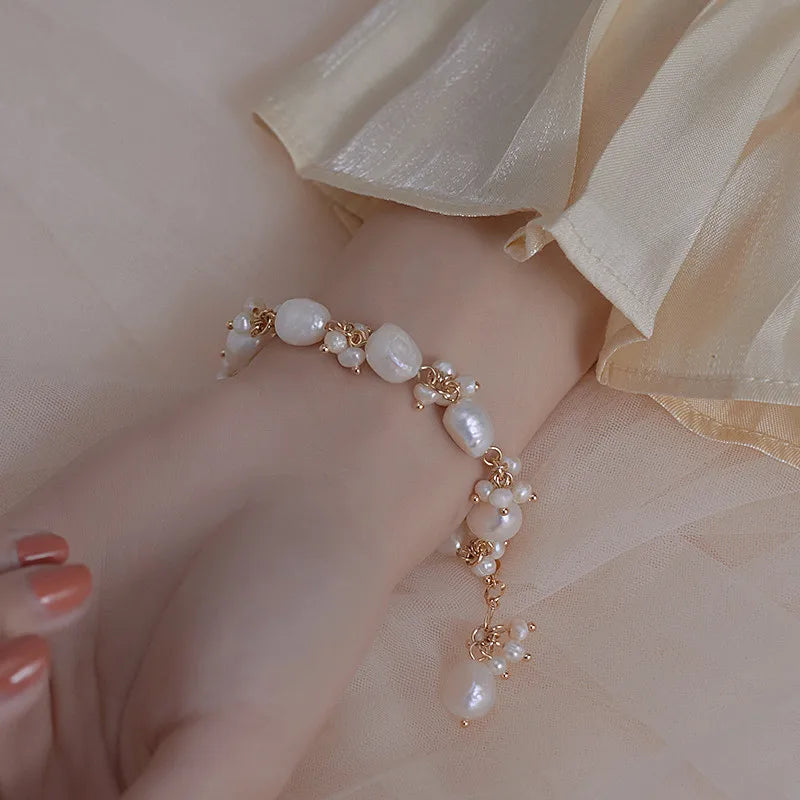 Baroque Pearl Gold Bracelet