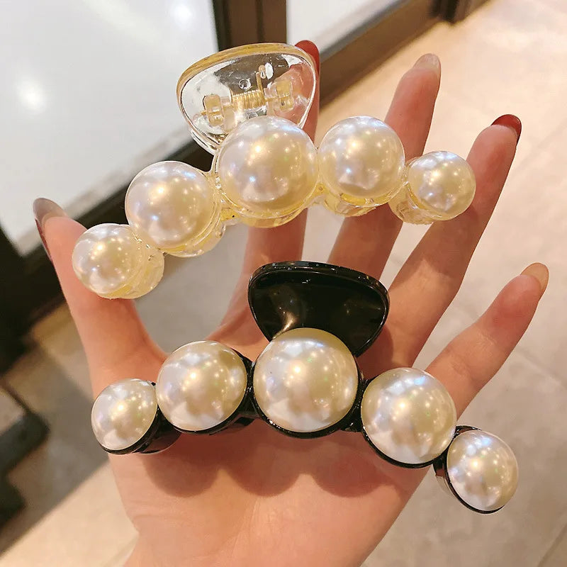 Korean Pearl Acrylic Shark Clip