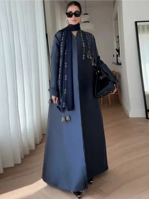 Abaya Trench Long Coat Cardigan