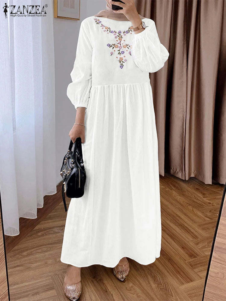 Veloura Elegant Embroidered Abaya Dress