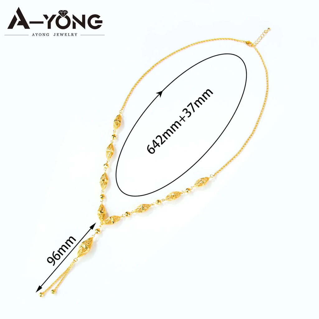 Royal Tassel Gold Necklace