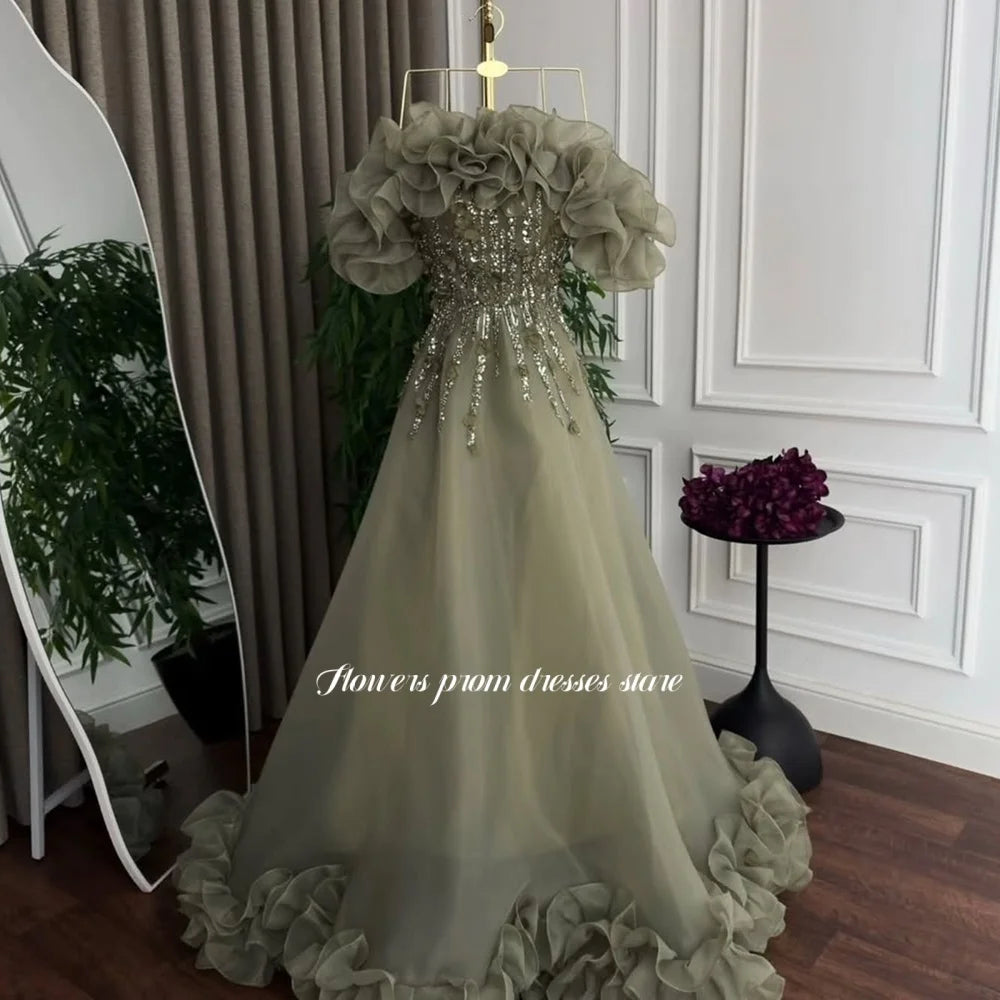 Ethereal Bloom Evening Gown