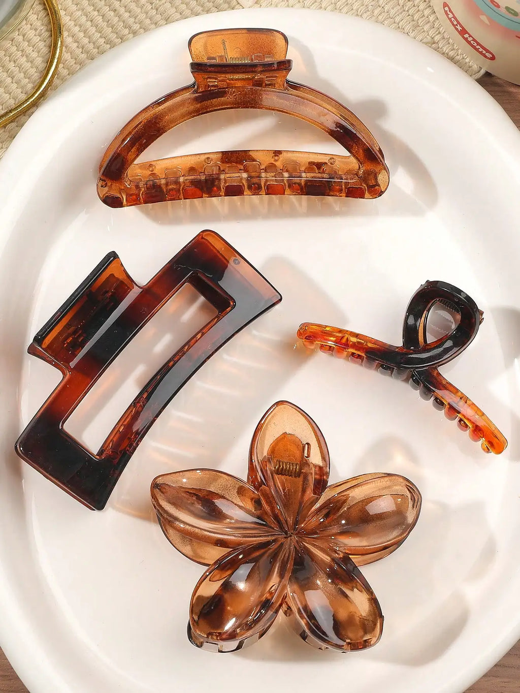 4Pcs Elegant Hair Claw Clip Set