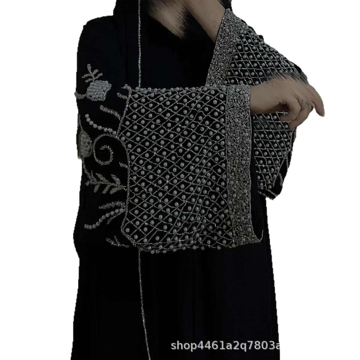 Diamond Beading Kaftan Abaya Dress