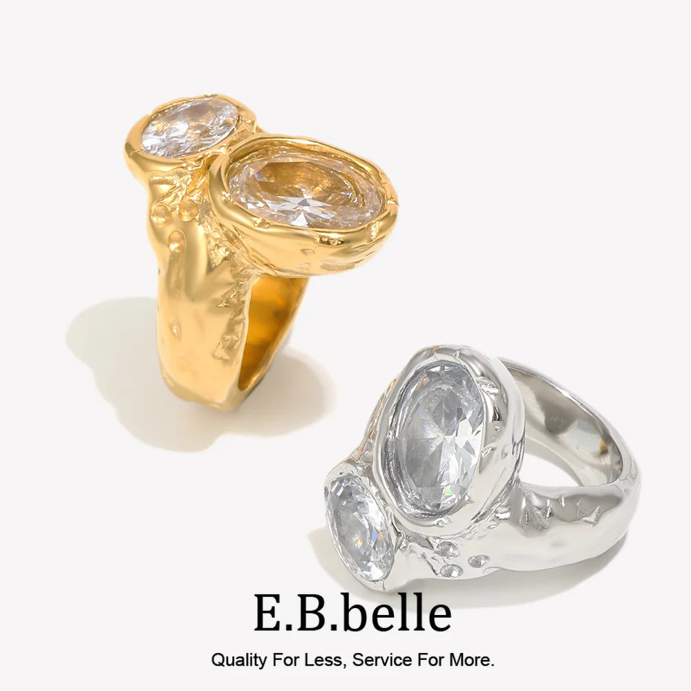 Modern Twist Stainless Steel Ring
