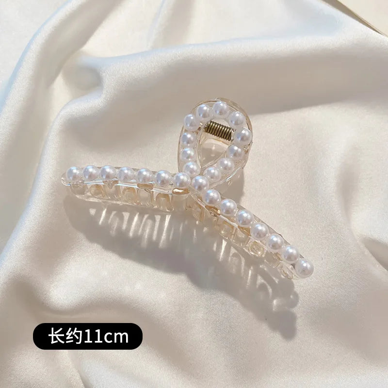 Korean Pearl Acrylic Shark Clip