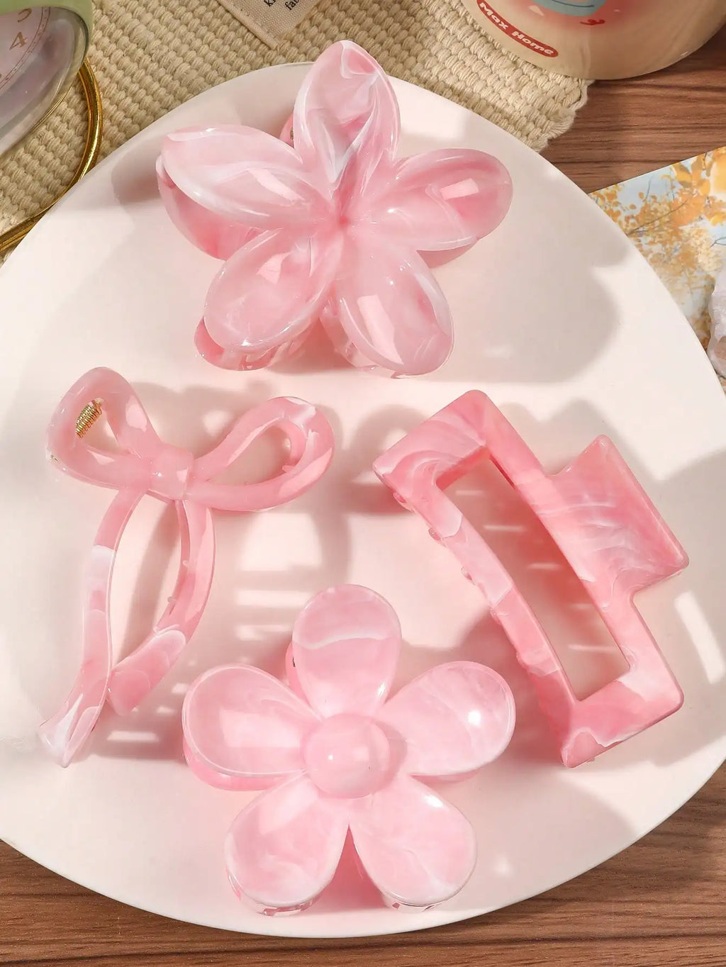 4Pcs Elegant Hair Claw Clip Set